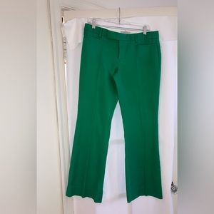 Gap women’s Modern Boot Trousers. SZ 6Ankle.  Stunning preppy Kelly Green!